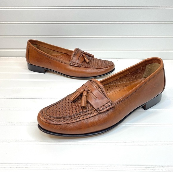I N C International Concepts Men’s Brown Genius Leather  Loafers Sz 11.5D - Picture 1 of 9